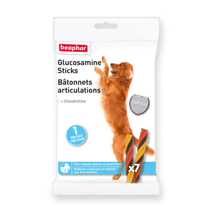 BEAPHAR Glucosamine Bâtonnets articulations 175 Gr