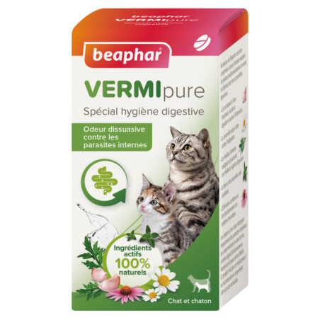 BEAPHAR Vermi pure comprimés purge pour chat 50pcs