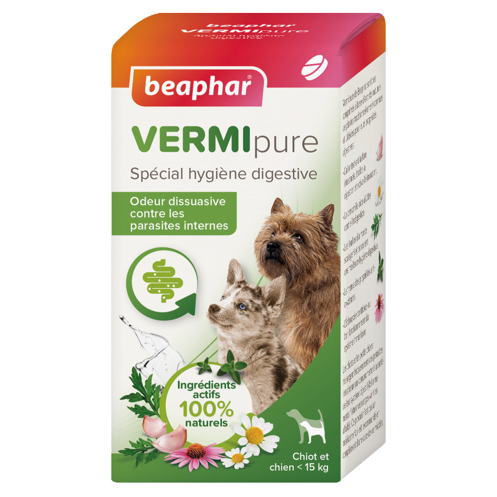 BEAPHAR Vermi pure comprimés purge pour chien 50pcs