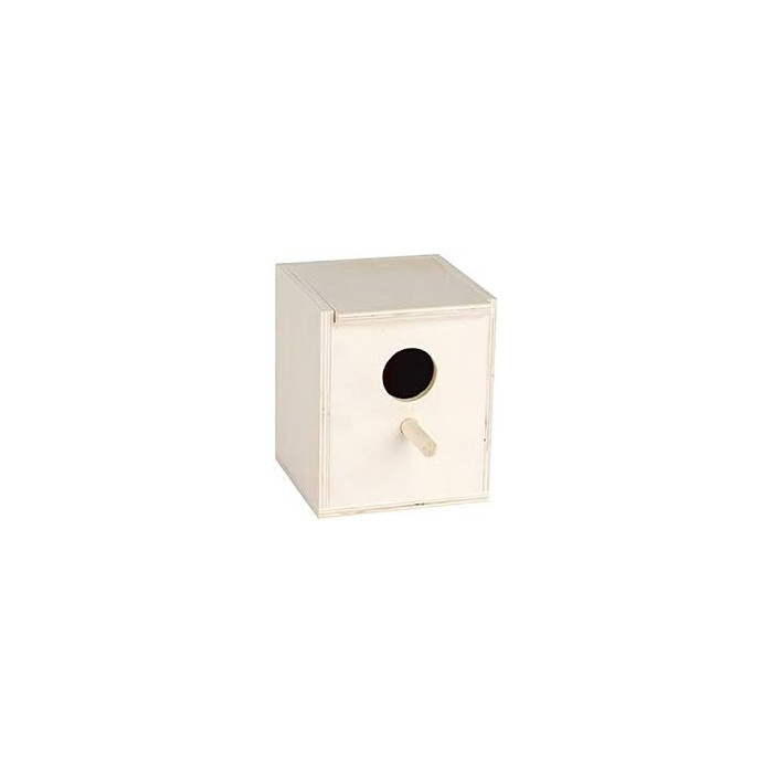 Boîte d'élevage oiseaux Bois 10.5x11x13.5cm