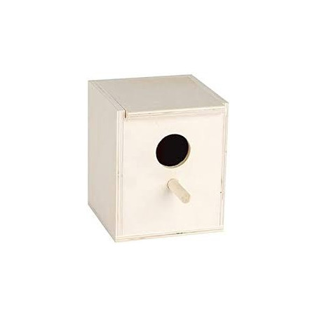 Boîte d'élevage oiseaux Bois 10.5x11x13.5cm