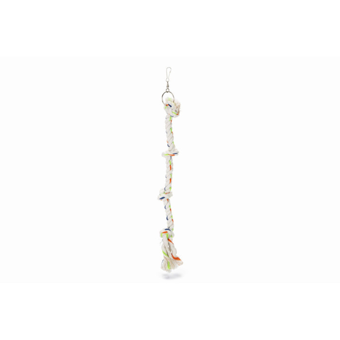 Jouet perroquet corde d'escalade 4 noeuds