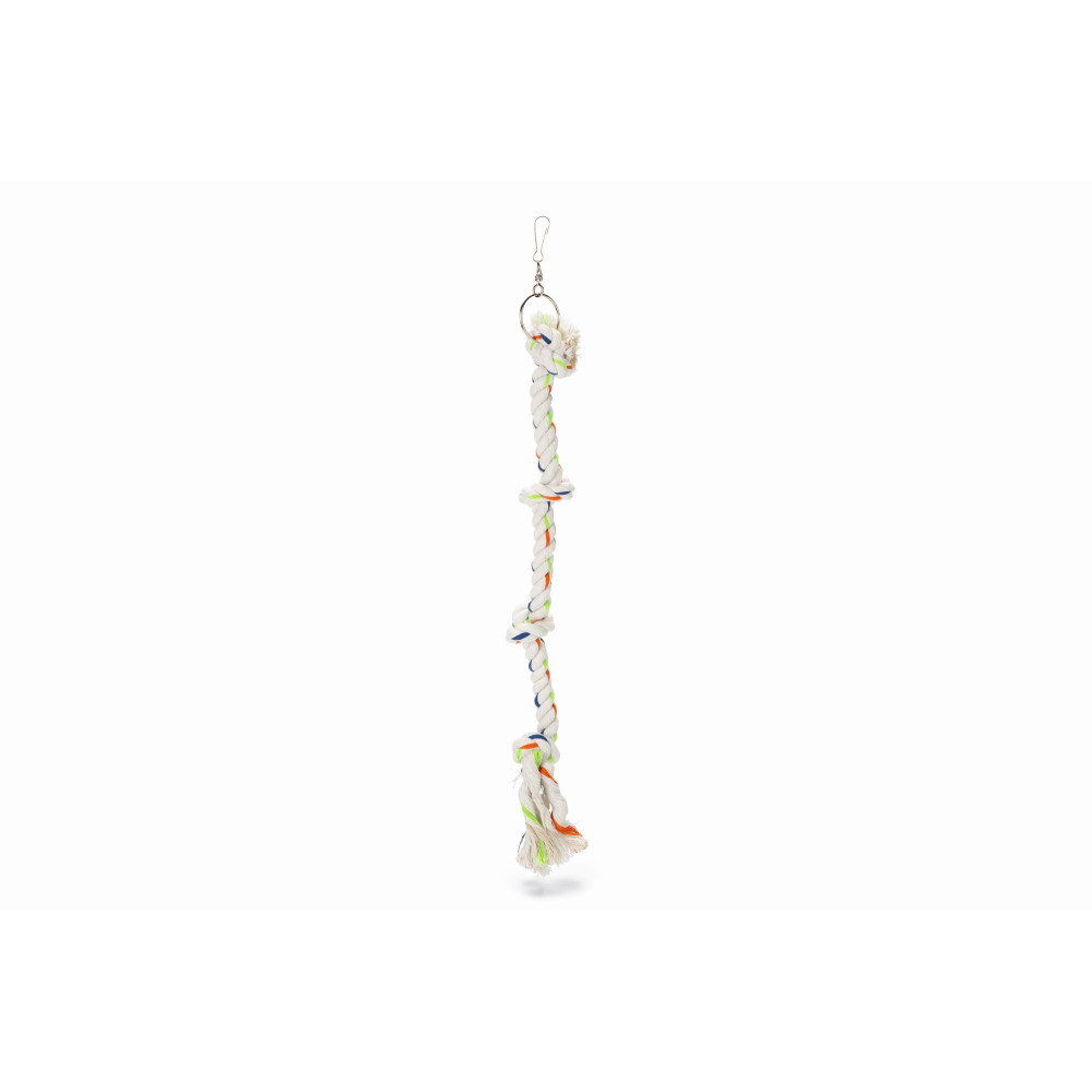 Jouet perroquet corde d'escalade 4 noeuds