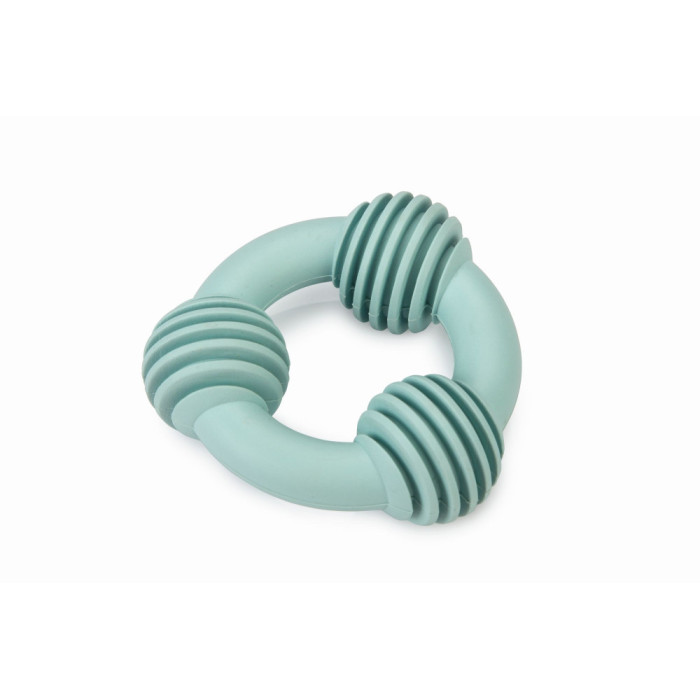 Jouet Anneau Dentaire en Caoutchouc pour Chiot Vert 8 cm