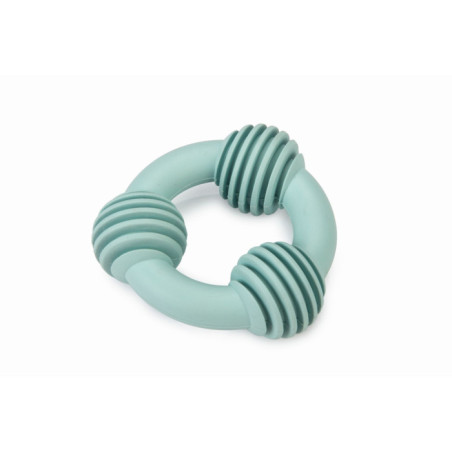 Jouet Anneau Dentaire en Caoutchouc pour Chiot Vert 8 cm