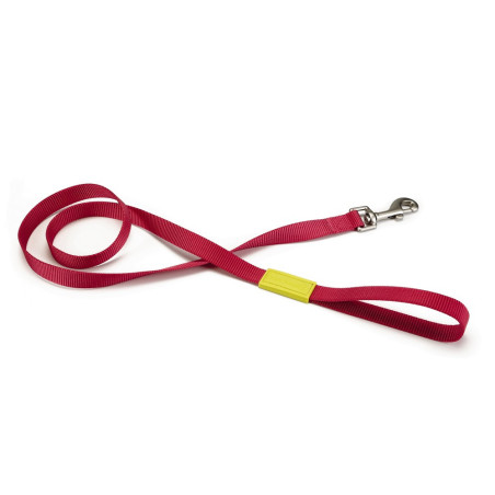 Laisse rose fushia NYLON UNI 120cm x 10mm