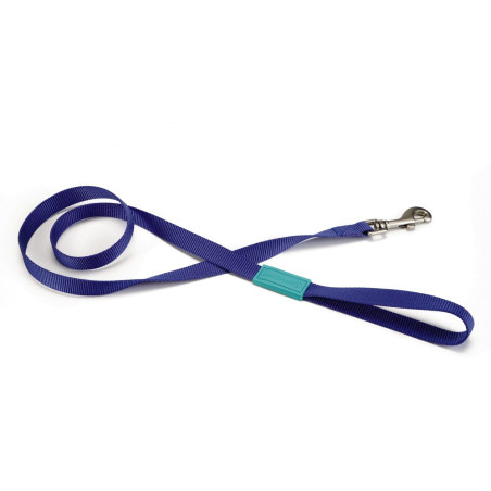 Laisse bleu NYLON UNI 120 x 10 mm