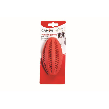 CAMON-Rubber toy - Dental Fun Rugby ball - 110mm