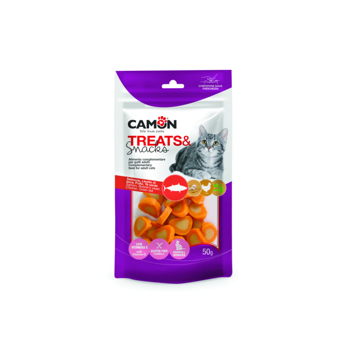 Coeurs moelleux de saumon et de poulet -50g