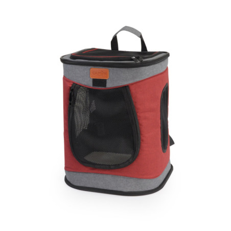 CAMON-Sac à dos pour chiens jusqu'à 12kg- gris- 34x30x44