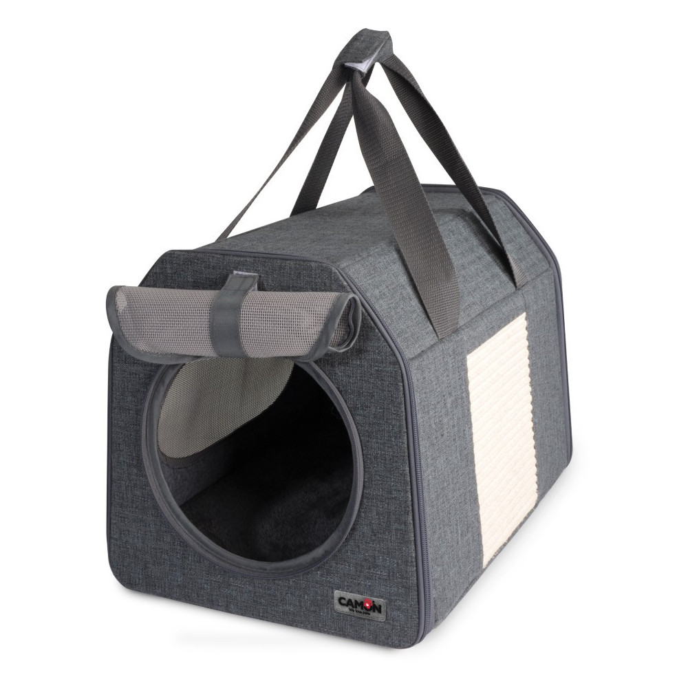CAMON-Sac de transport pour chat avec griffoir et sisal