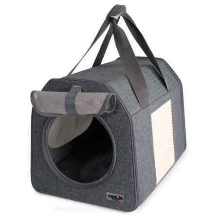 CAMON-Sac de transport pour chat avec griffoir et sisal