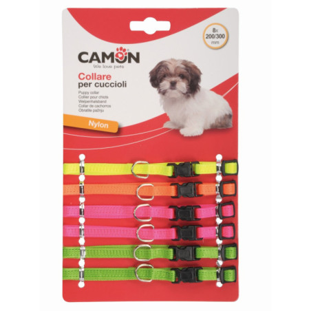 CAMON-Collier Ajustable pour chiots 200/300mm - Neon-8mm
