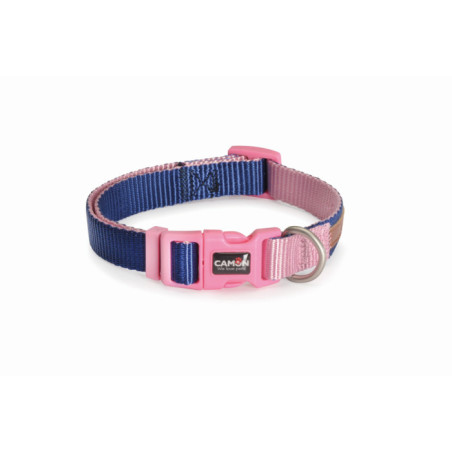 CAMON-Collier Ajustable DoublePremium Bleu/Rose 20x360~48