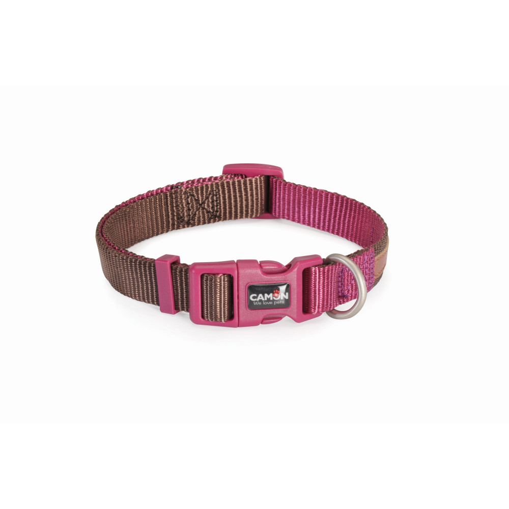 CAMON-Collier Ajustable DoublePremium Marr/Cyclam.20x360~