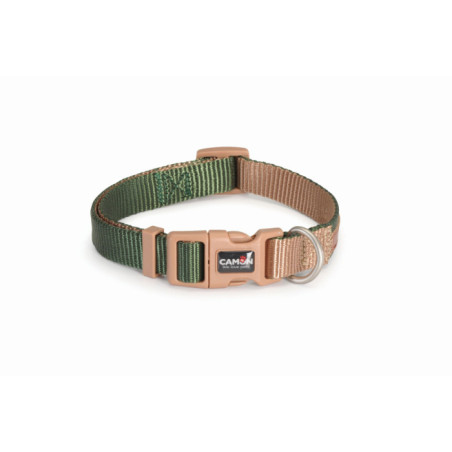 CAMON-Collier Ajustable DoublePremium Vert/Ecru 20x360~48