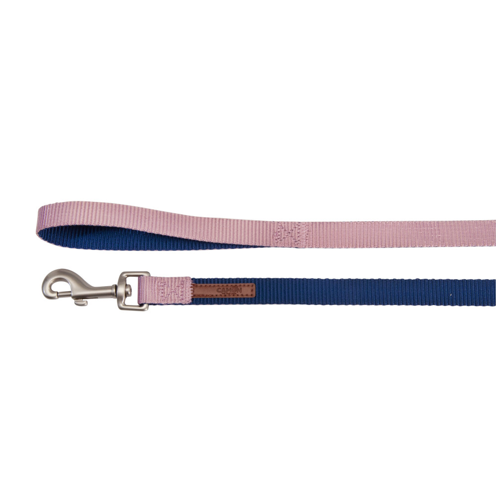CAMON-Leash DoublePremium Bleu/Rose 15x1200mm