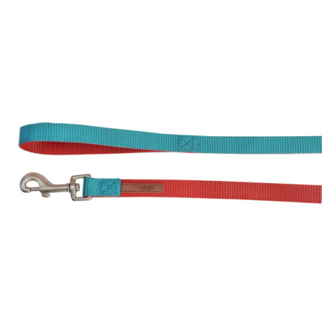 CAMON-Leash DoublePremium Rouge/Bleu 15x1200mm
