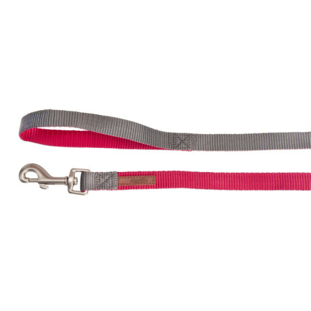 CAMON-Leash DoublePremium Rose/Gris 15x1200mm