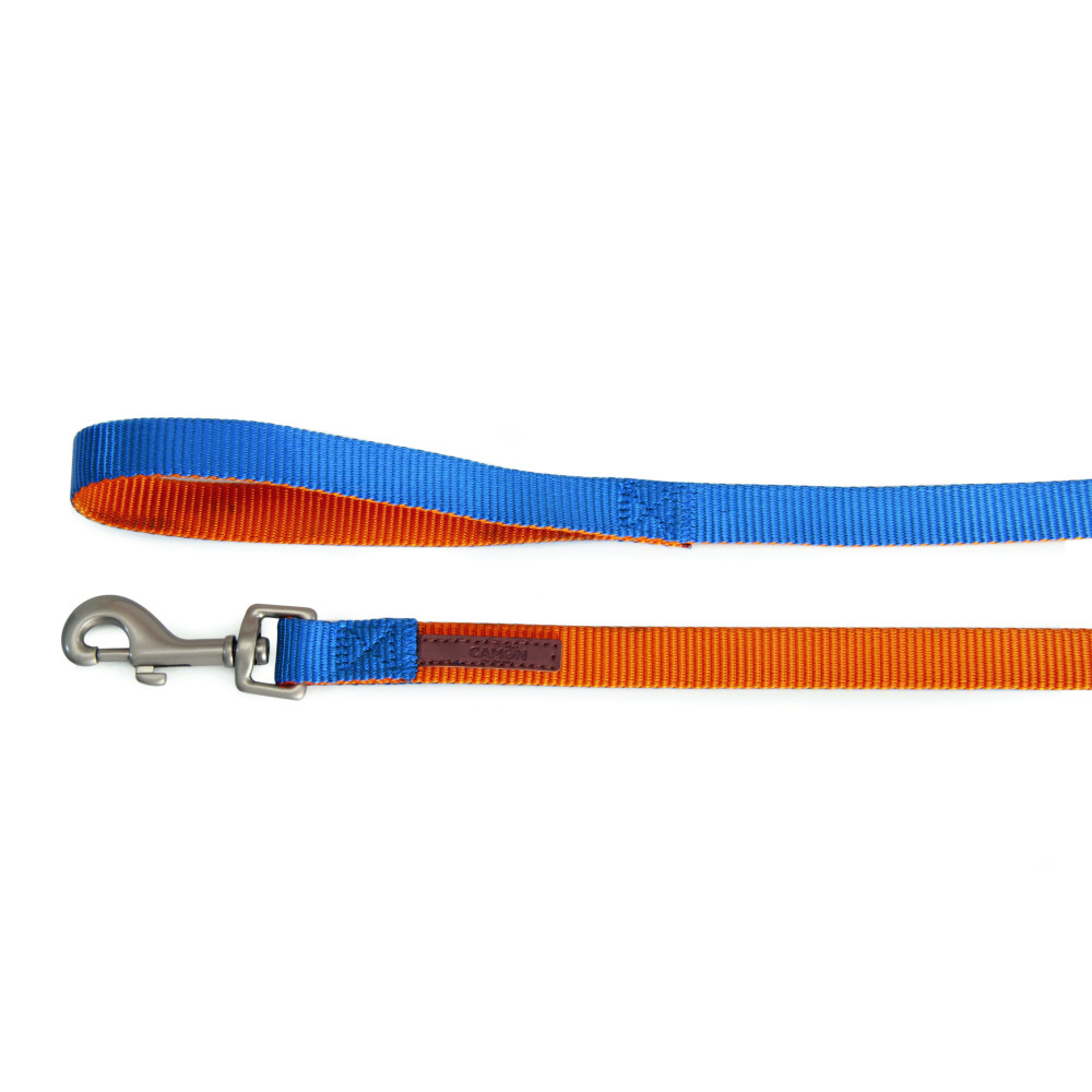 CAMON-Leash DoublePremium Orange/Bleu 20x1200mm