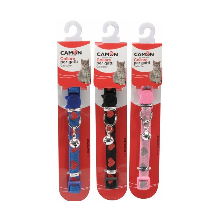 CAMON-Collier pour chat « CUORI » avec clochette