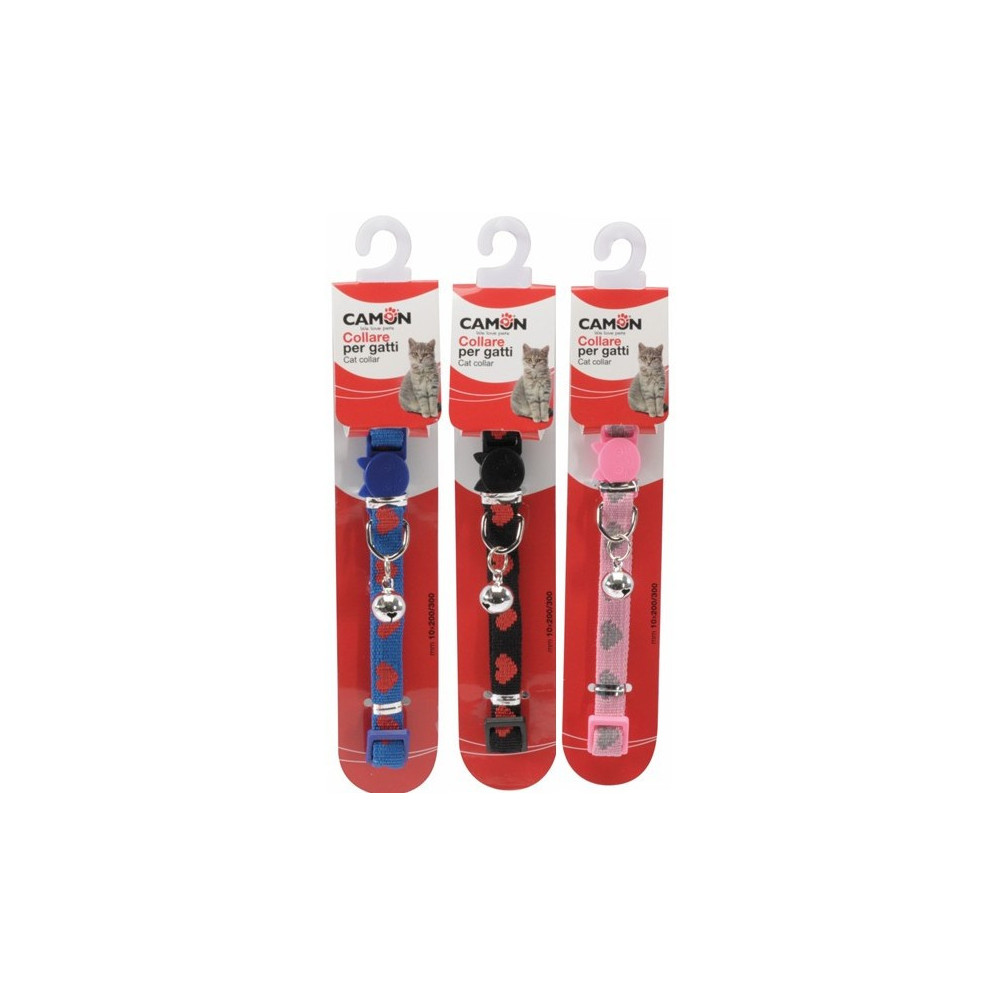 CAMON-Collier pour chat « CUORI » avec clochette