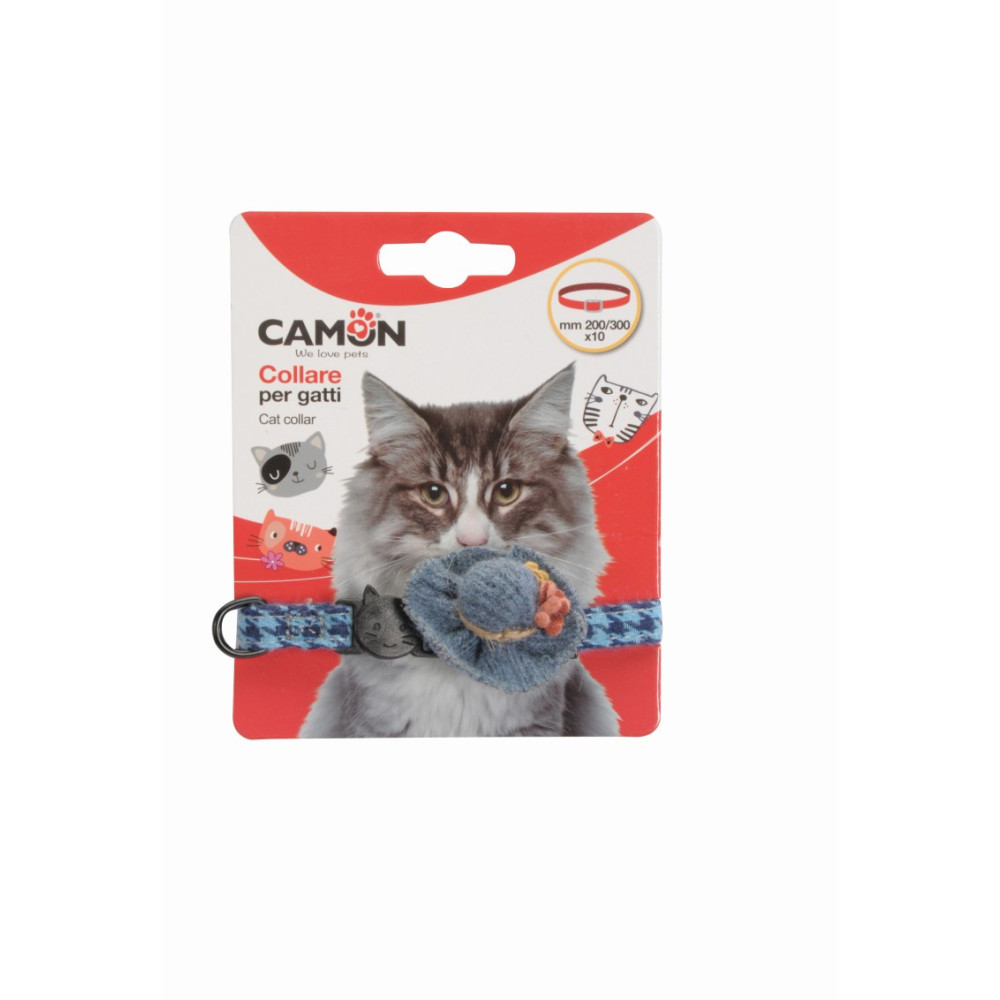 CAMON-Collier chat décoré 10mm x 200/300mm