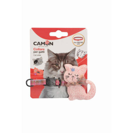 CAMON-Collier chat décoré 10mm x 200/300mm