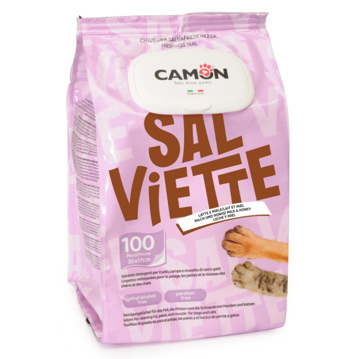 CAMON-Lingettes de nettoyage - LAIT & MIEL - 100pcs