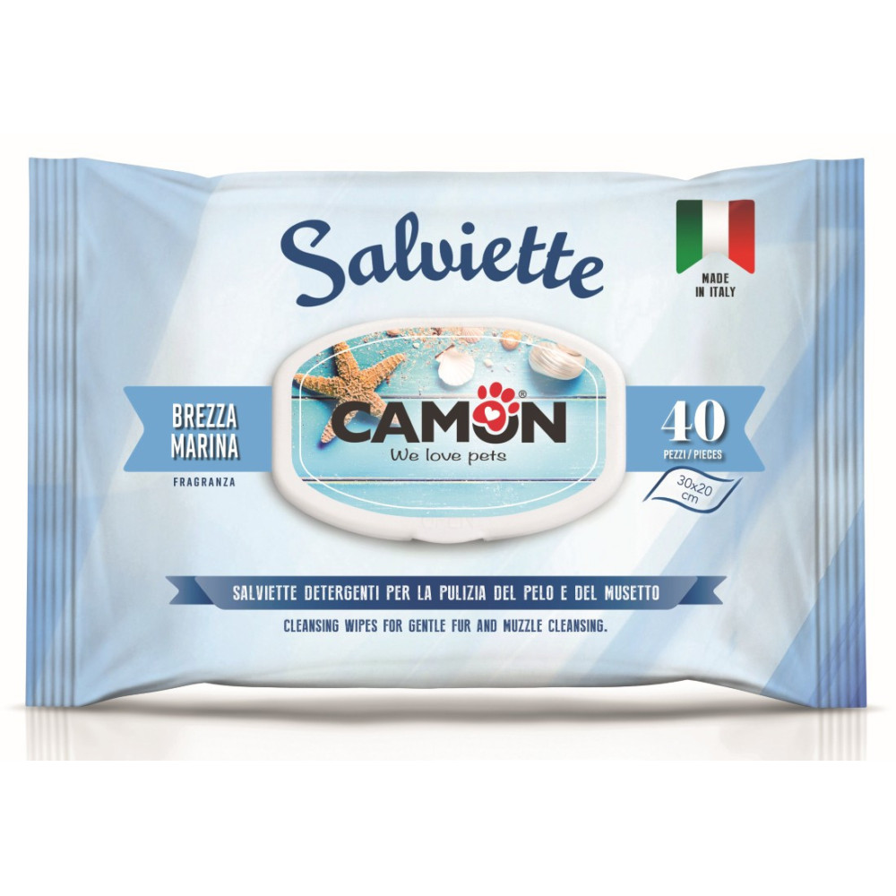 CAMON-Lingettes de nettoyage - MARINE - 40pcs