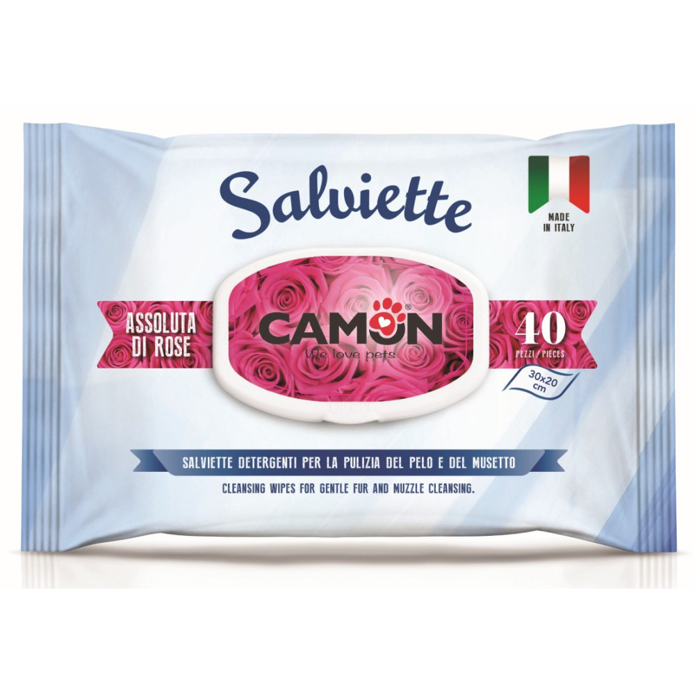 CAMON-Lingettes de nettoyage - ROSE - 40pcs