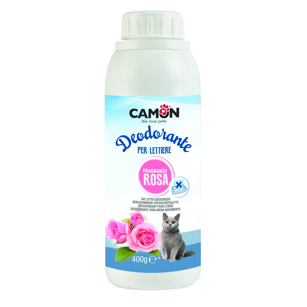 CAMON-Désodorisant litière ROSE 400 Gr
