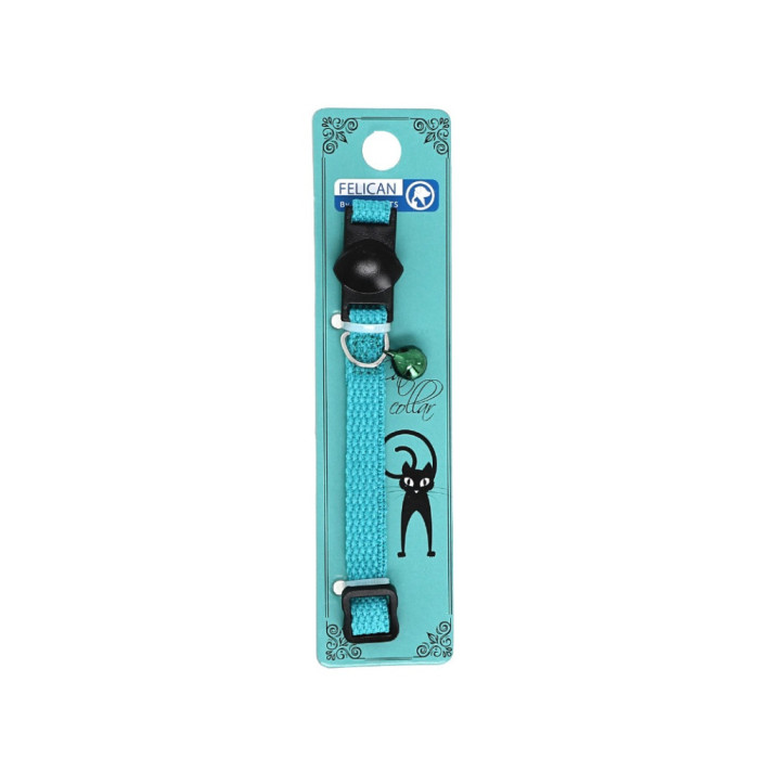 FELICAN Collier Chat Vert d'eau 10mmx23-30cm
