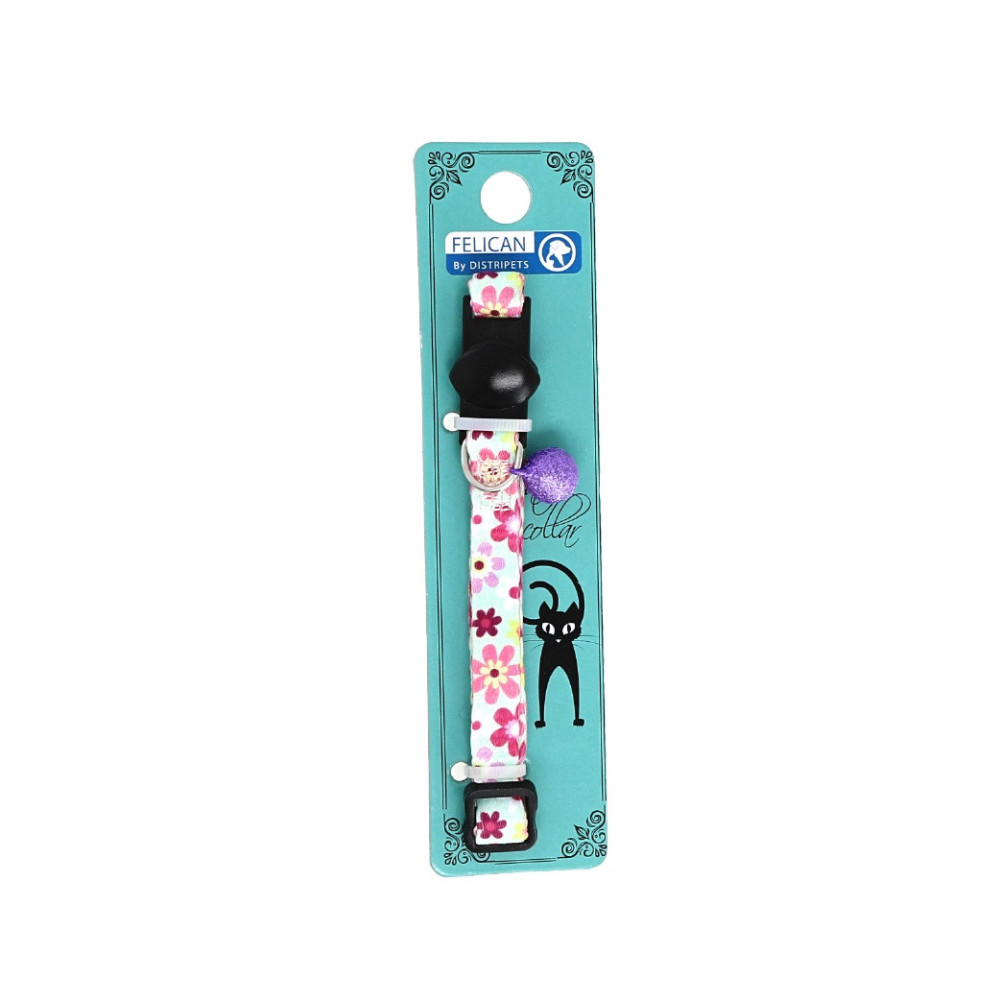 FELICAN Collier Chat Fleurie 10mmx23-30cm