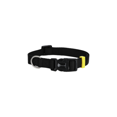 FELICAN Premium collier chien UNI Noir 1.5 CM