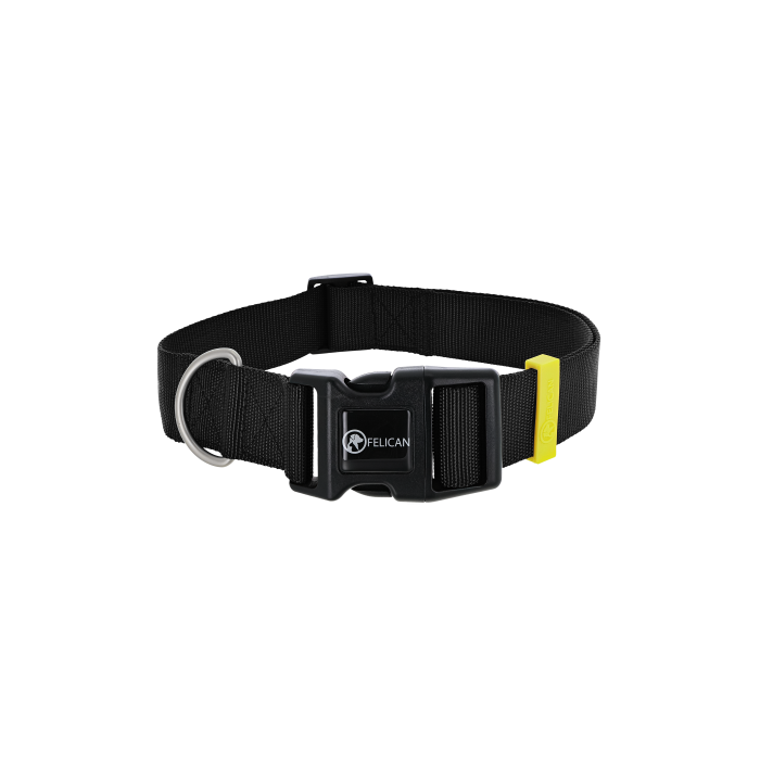 FELICAN Premium collier chien UNI Noir 3.8 CM