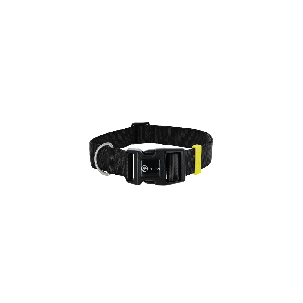 FELICAN Premium collier chien UNI Noir 3.8 CM
