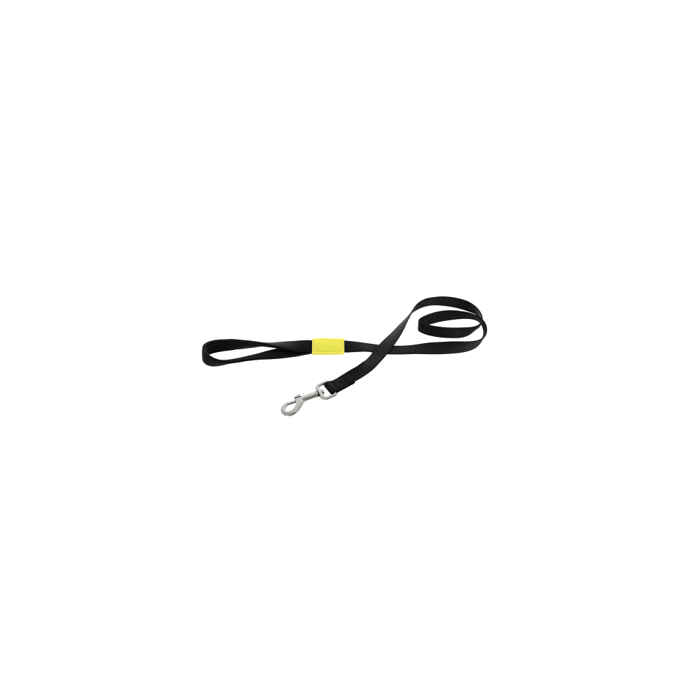 FELICAN Premium laisse chien UNI Noir 2.5 CM