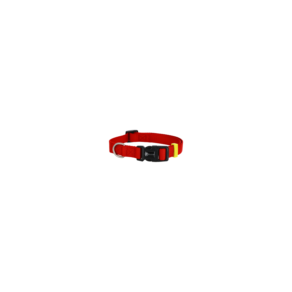 FELICAN Premium collier chien UNI Rouge 1.5 CM