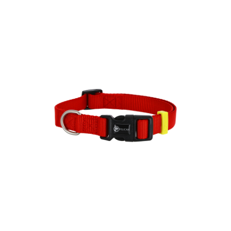 FELICAN Premium collier chien UNI Rouge 1.5 CM
