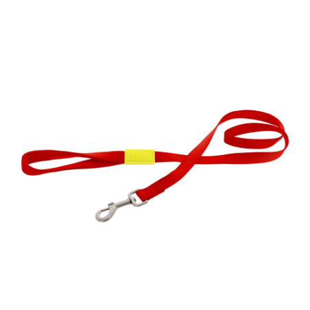 FELICAN Premium laisse chien UNI Rouge 1.5 CM