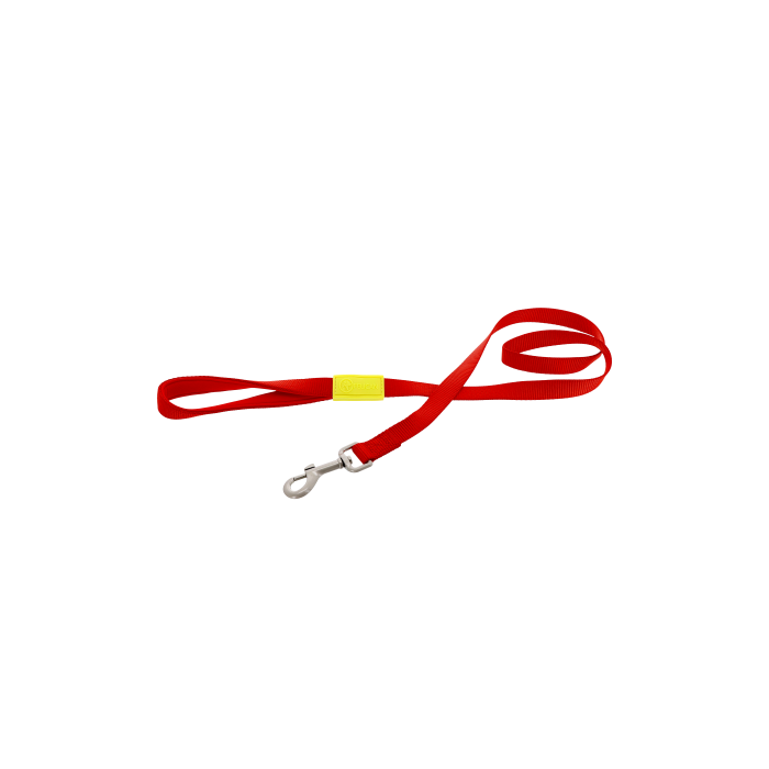 FELICAN Premium laisse chien UNI Rouge 2.5 CM