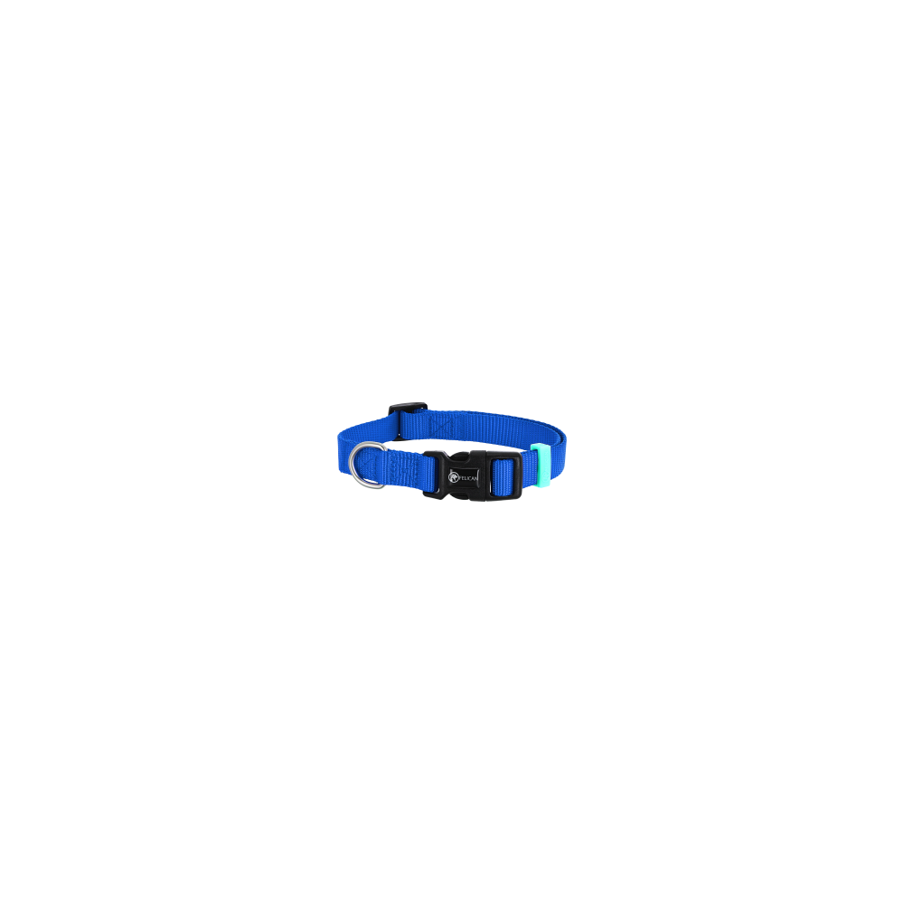FELICAN Premium collier chien UNI Bleu 1.5 CM