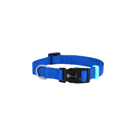 FELICAN Premium collier chien UNI Bleu 1.5 CM
