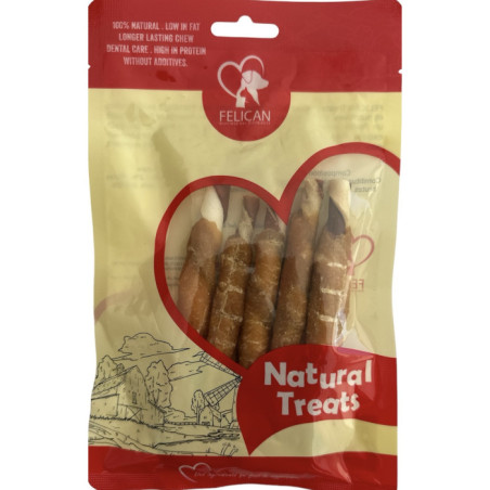 FELICAN 5 Bâtonnets Bi-Couleur Poulet 70 gr